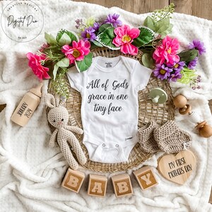 Mothers Day baby announcement, Digital Pregnancy Announcement, religious Pregnancy Announcement, all of gods grace, Baby Announcement,baby