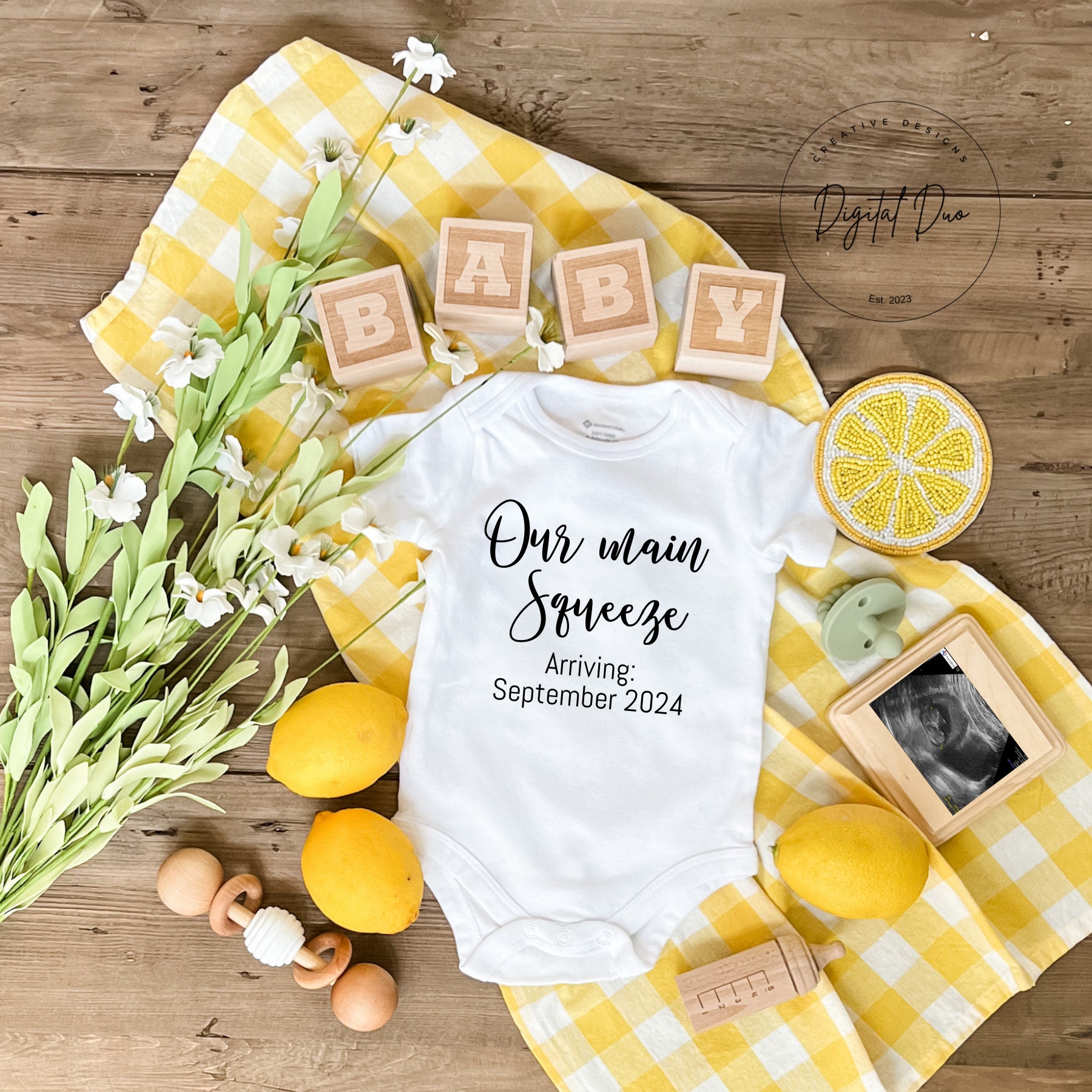 Citrus Pregnancy Announcement: Main Squeeze Baby News (digital 