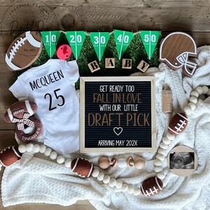 Anuncio de embarazo de un jugador de fútbol americano, Pequeño prospecto del draft, Revelación digital del embarazo (Descarga digital)