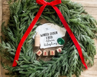 Christmas Adoption Announcement: Baby Reveal, Digital Download