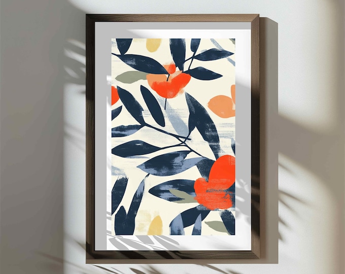 Soiree at the Lagoon | Statement Wall Art Print | Digital Download | Bold Maximalist Wall Art 24x36 | Gallery Wall Decor