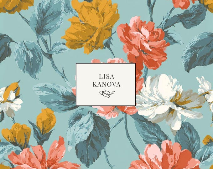 A Late Afternoon in Provence | Floral Seamless Repeat Pattern | Lisa Kanova Surface Design