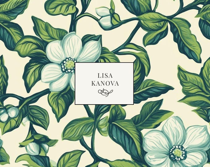 Waltz in the Garden l Seamless Repeat Pattern | Lisa Kanova Surface Design