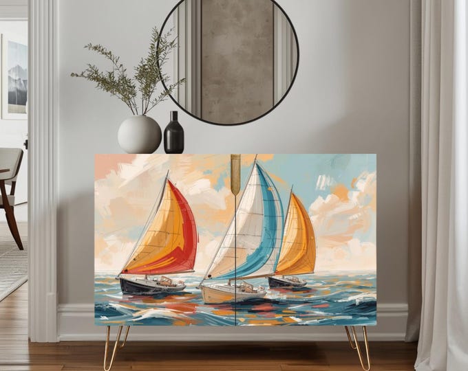 Artisan Statement Wooden Credenza Made in the USA by Lisa Kanova