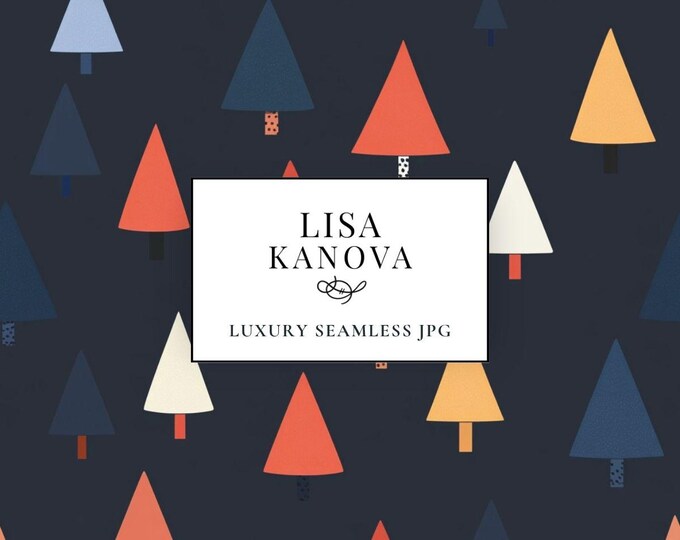 Holiday Seamless Pattern: Modern Style, Luxury Fabric Design (JPG Digital Download)