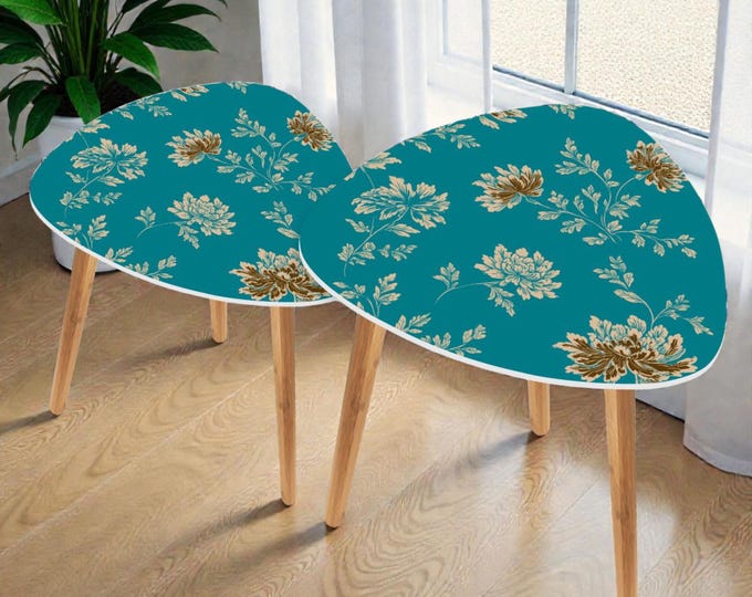 Modern Artisan Nesting Accent Tables | Bamboo and MDF