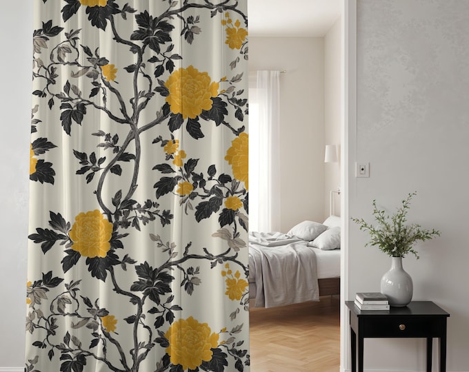 Lanterns At The Summer Estate | Artisan Window Curtains - Single Panel Or Pair | Sheer Or Blackout