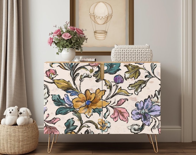 Artisan Nursery Wooden Credenza Made in the USA Designed by Lisa Kanova