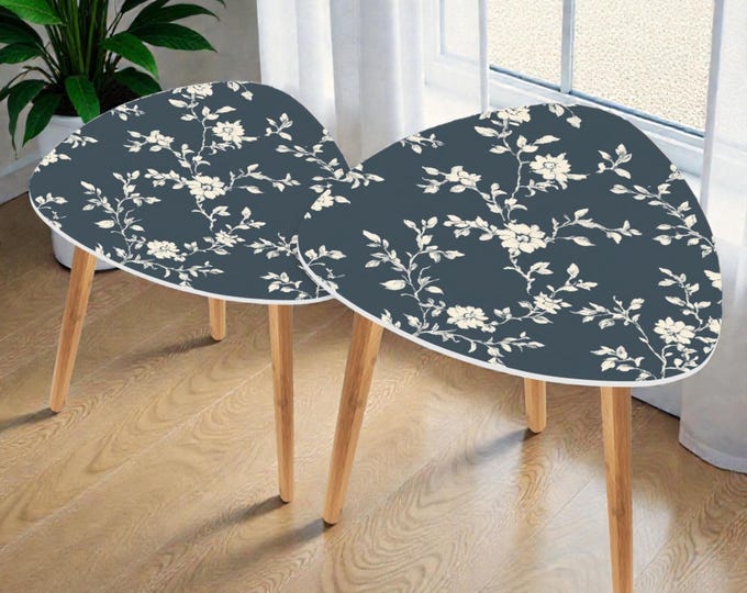 Modern Artisan Nesting Accent Tables | Bamboo and MDF