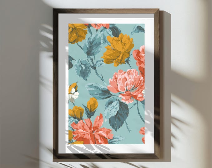 A Late Afternoon in Provence | Statement Wall Art Print | Digital Download | Bold Maximalist Wall Art 24x36 | Gallery Wall Decor