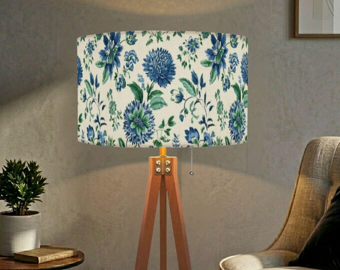 Tripod Floor Lamp (Made in USA) in Garden Fancy at the Seaside