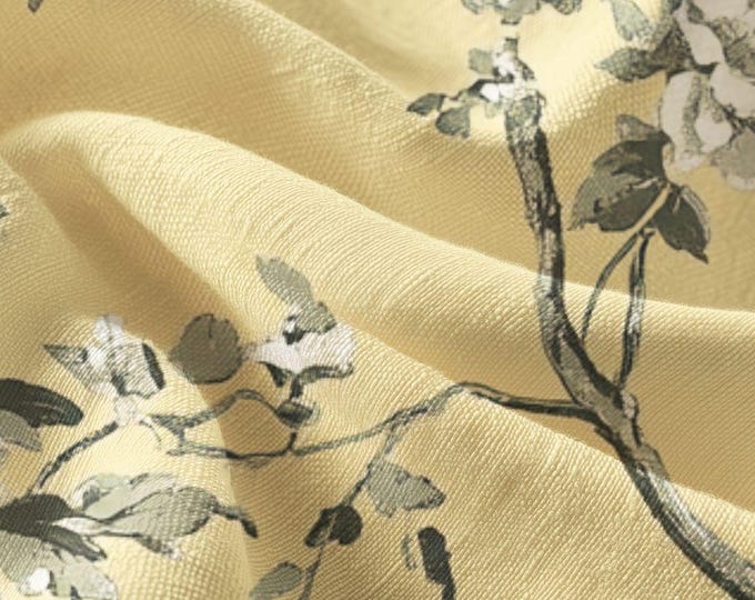 Pima Cotton Vintage Floral Toile Fabric