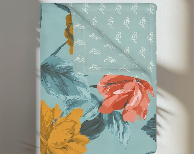 Reversible Two-Sided Throw Blanket | by Lisa Kanova in A Late Afternoon in Provence