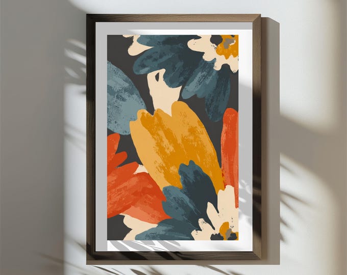 Oversized Floral Wall Art – Modern Printable Flower Collection (Digital Download)