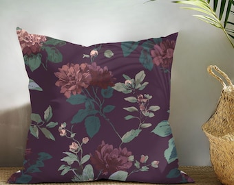 Cotton Twill Or Faux Linen Designer Reversible Throw Pillow Cover By Lisa Kanova