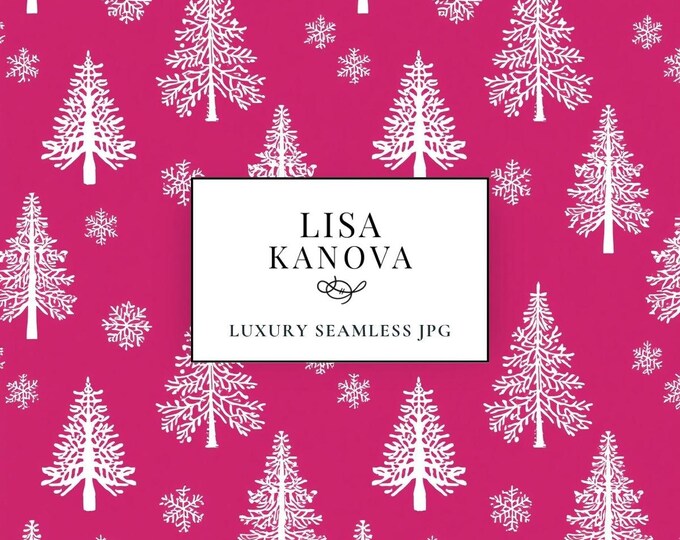Holiday Seamless Pattern: Modern Style, Luxury Fabric Design (JPG Digital Download)
