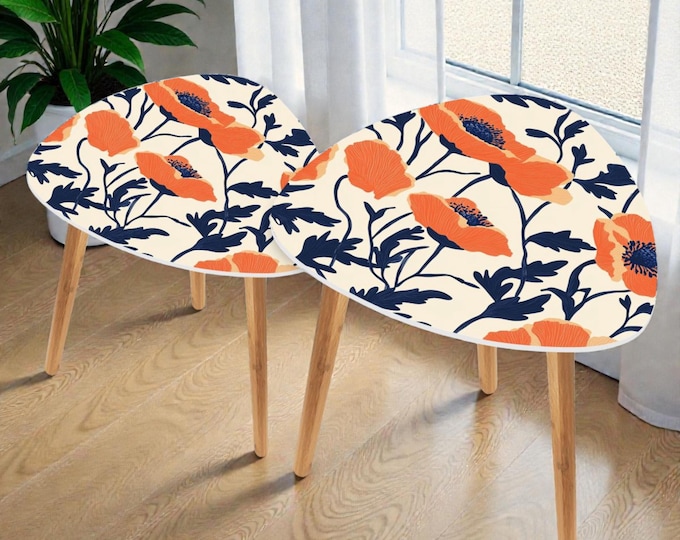 Modern Artisan Nesting Accent Tables | Bamboo and MDF