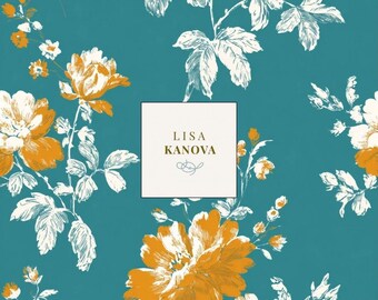 Floral Seamless Repeat Pattern | Lisa Kanova Surface Design in High Noon at the Pavillion