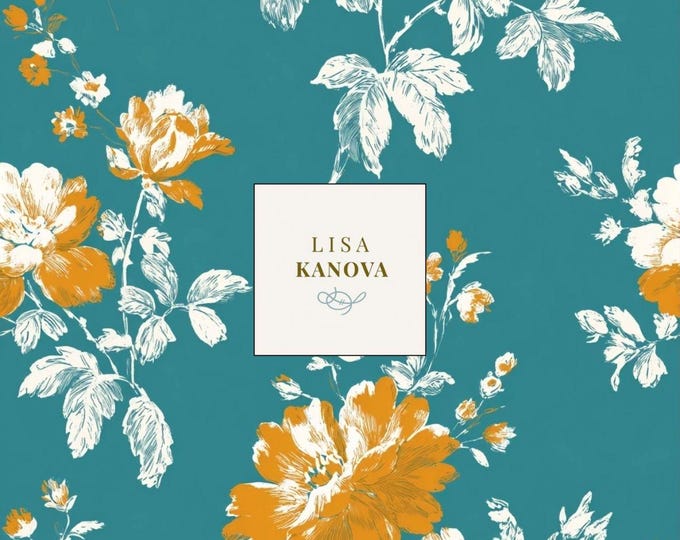 Floral Seamless Repeat Pattern | Lisa Kanova Surface Design in High Noon at the Pavillion