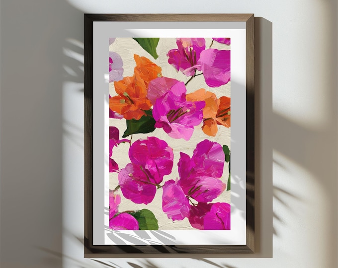 Cappuccino at the Villa | Statement Wall Art Print | Digital Download | Bold Maximalist Wall Art 24x36 | Gallery Wall Decor