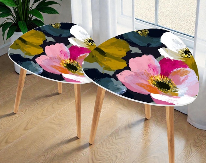 Modern Artisan Nesting Accent Tables | Bamboo and MDF