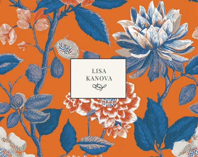 Seamless Repeat Pattern | Lisa Kanova Surface Design in Sunset at the Orangerie