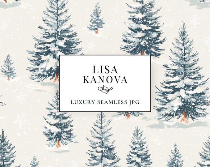 Holiday Seamless Pattern: Modern Style, Luxury Fabric Design (JPG Digital Download)