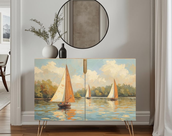 Artisan Statement Wooden Credenza Made in the USA by Lisa Kanova