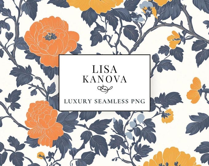 Designer Seamless PNG Pattern ~ Instant Downloadable File by Lisa Kanova Exclusive Designs