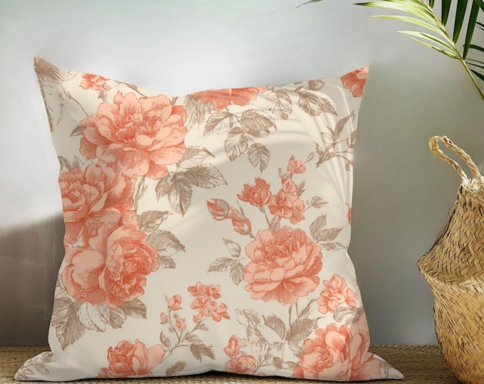 Cotton Twill Or Faux Linen Designer Reversible Throw Pillow Cover By Lisa Kanova