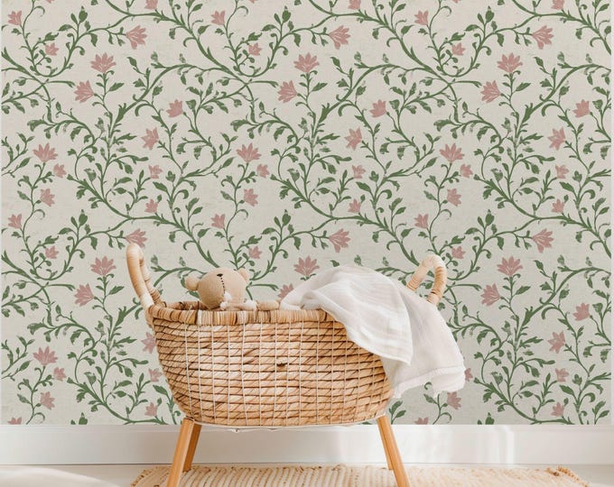 Luxury Heirloom Nursery and Kids Room Wallpaper by Lisa Kanova