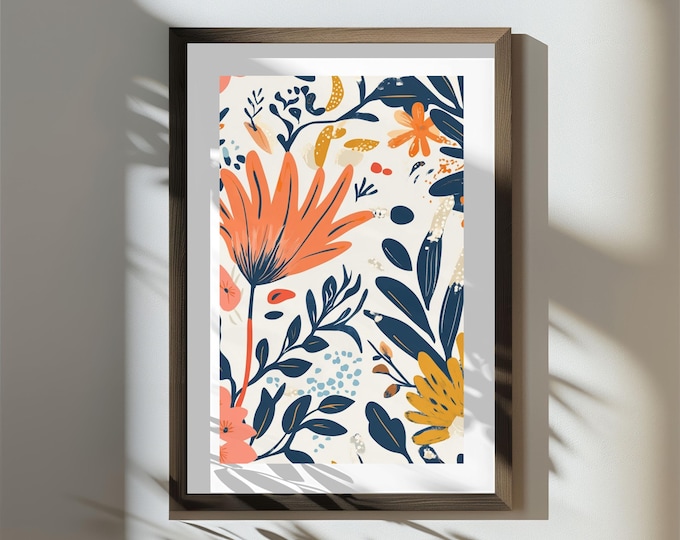 Memories on the Riviera | Statement Wall Art Print | Digital Download | Bold Maximalist Wall Art 24x36 | Gallery Wall Decor