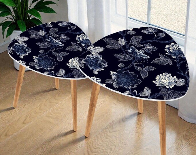 Modern Artisan Nesting Accent Tables | Bamboo and MDF