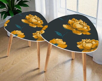 Modern Artisan Nesting Accent Tables | Bamboo and MDF