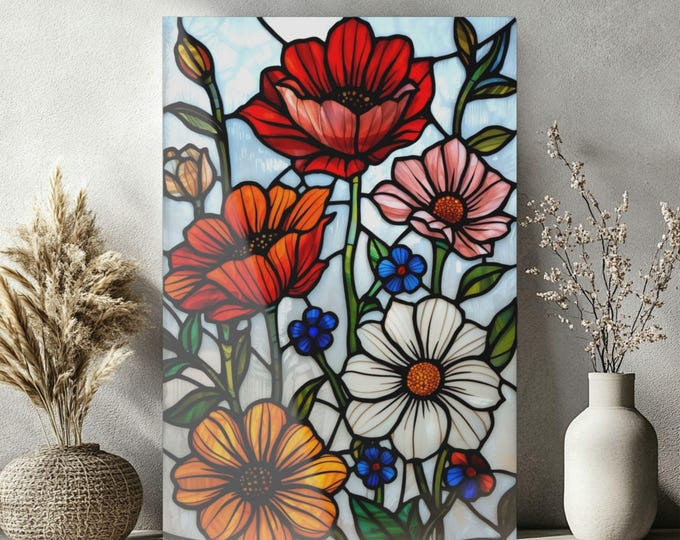 Wildflower Bouquet Acrylic Print | French Cleat Hanging