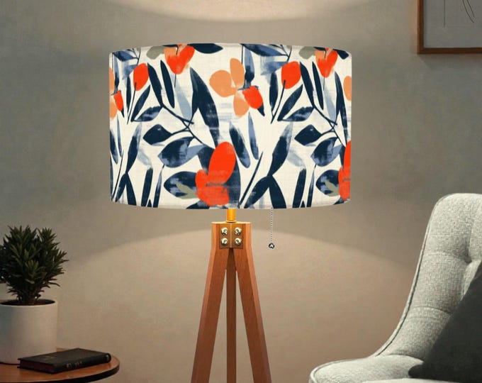 Soiree at the Lagoon | Bold Botanical Tripod Floor Lamp (Made in USA)