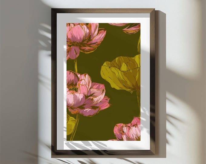 The Greenhouse at High Noon | Statement Wall Art Print | Digital Download | Bold Maximalist Wall Art 24x36 | Gallery Wall Decor