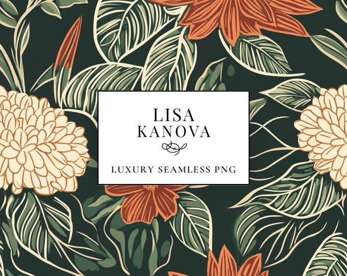 Floral Seamless PNG Pattern – Designer Fabric & Wallpaper (Bonus Pattern)