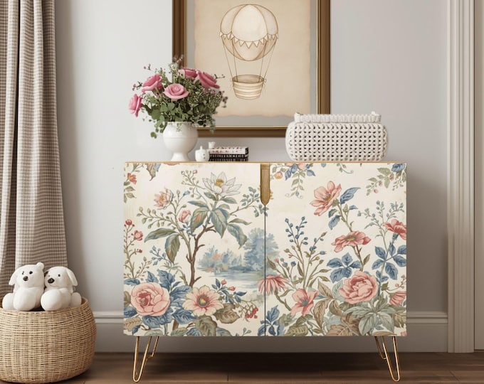 Artisan Nursery Wooden Credenza Made in the USA Designed by Lisa Kanova