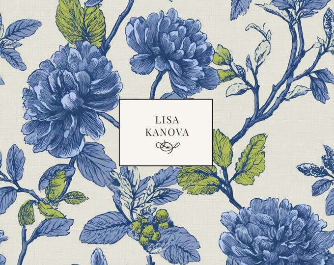 The Beach House Botanical | Seamless Repeat Pattern | Lisa Kanova Surface Design