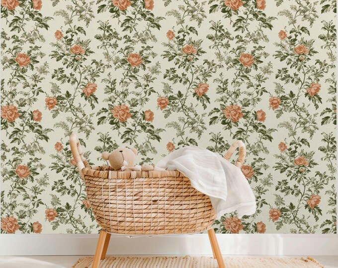 Luxury Heirloom Nursery and Kids Room Wallpaper by Lisa Kanova