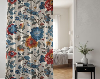 Rendevous in the Courtyard | Artisan Window Curtains - Single Panel Or Pair | Sheer Or Blackout