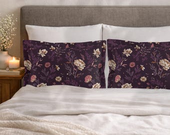 100% Cotton Reversible Pillow Shams in Late Afternoon in the Estate from The Heritage Toile Collection