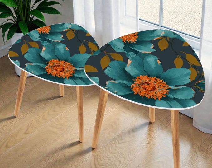 Modern Artisan Nesting Accent Tables | Bamboo and MDF
