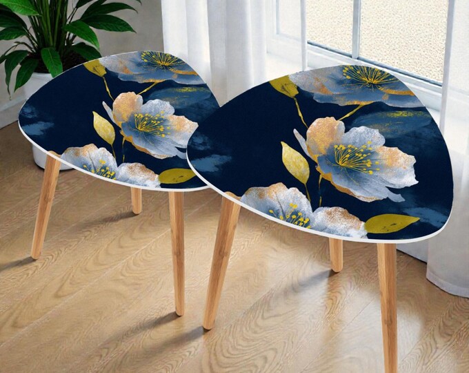 Modern Artisan Nesting Accent Tables | Bamboo and MDF