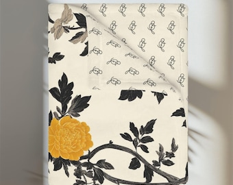 Reversible Two-Sided Throw Blanket | by Lisa Kanova Lanterns at the Estate