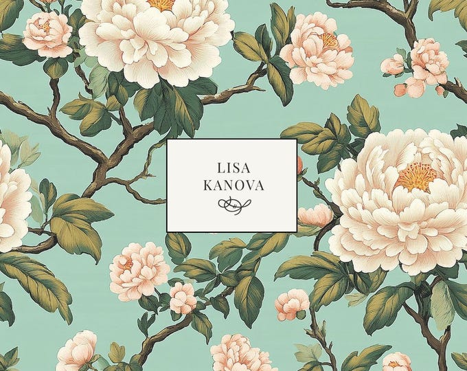 The Belvedere Botanical | Floral Seamless Repeat Pattern | Lisa Kanova Surface Design