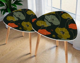 Modern Artisan Nesting Accent Tables | Bamboo and MDF