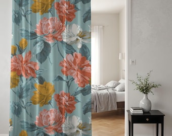 A Late Afternoon In Provence | Artisan Window Curtains - Single Panel Or Pair | Sheer Or Blackout