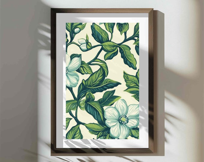Waltz in the Garden | Statement Wall Art Print | Digital Download | Bold Maximalist Wall Art 24x36 | Gallery Wall Decor